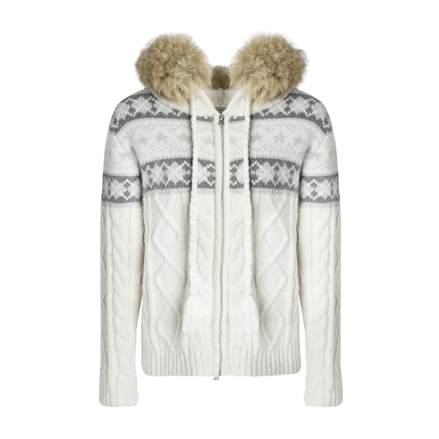 NAPSNAPS_Twist_Cable_Hooded_Fur_Zip_Cardigan_Women&