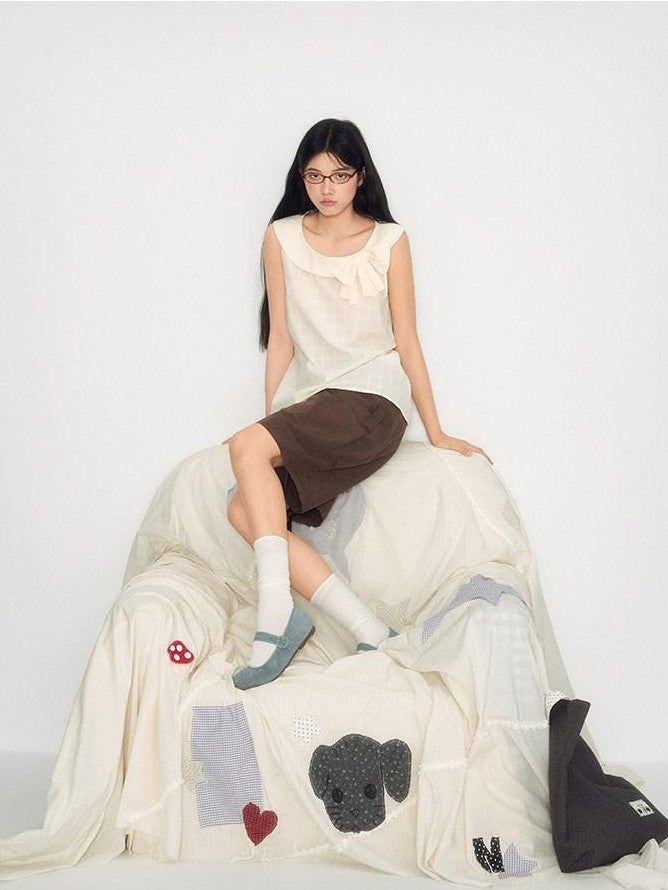 NAPSNAPS Utility Cargo Pocket Drawstring Curved Hem Women&