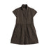 NAPSNAPS_Utility_Flap_Pocket_Stand_Collar_Short_Sleeve_Cotton_Blend_Women&