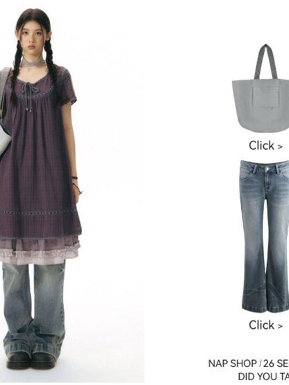 NAPSNAPS Vintage Patchwork Woven Women&