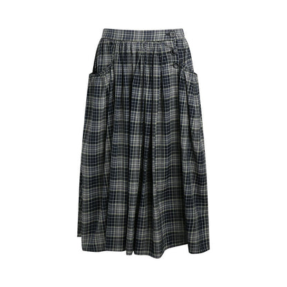NAPSNAPS_Vintage_Plaid_Large_Pocket_A_Line_Women&