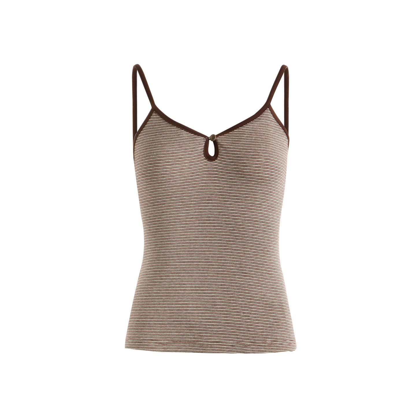 NAPSNAPS_Vintage_Striped_V-neck_Slim_Fit_Stretch_Knit_Women&