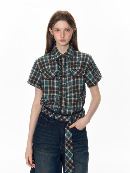 NAPSNAPS Washed Blue Bow Print Wide Leg Zipper Fly Pockets Women&
