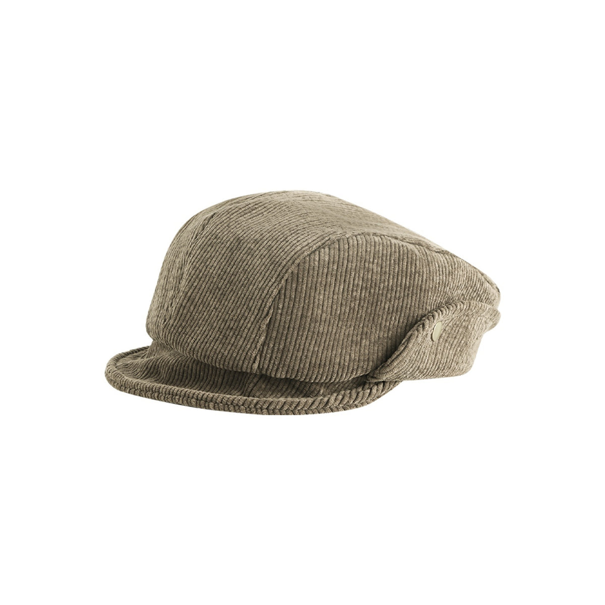NAPSNAPS_Wide_Brim_Folded_Corduroy_Retro_Flat_Top_Women&