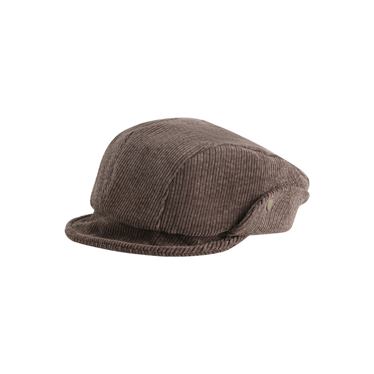 NAPSNAPS_Wide_Brim_Folded_Corduroy_Retro_Flat_Top_Women&
