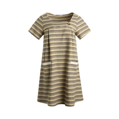 NAPSNAPS_Yellow_Brown_Striped_Large_Button_Knit_Women&