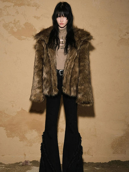 Astro Fleece Hooded Coat V-neck T-shirt Long Sleeve