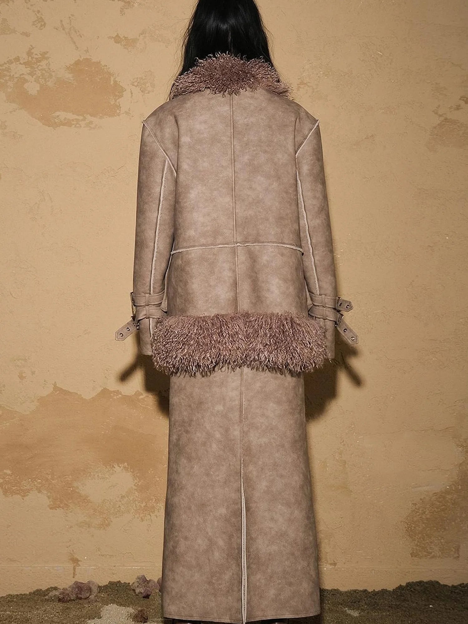 Astro Inspired Faux Fur Skirt