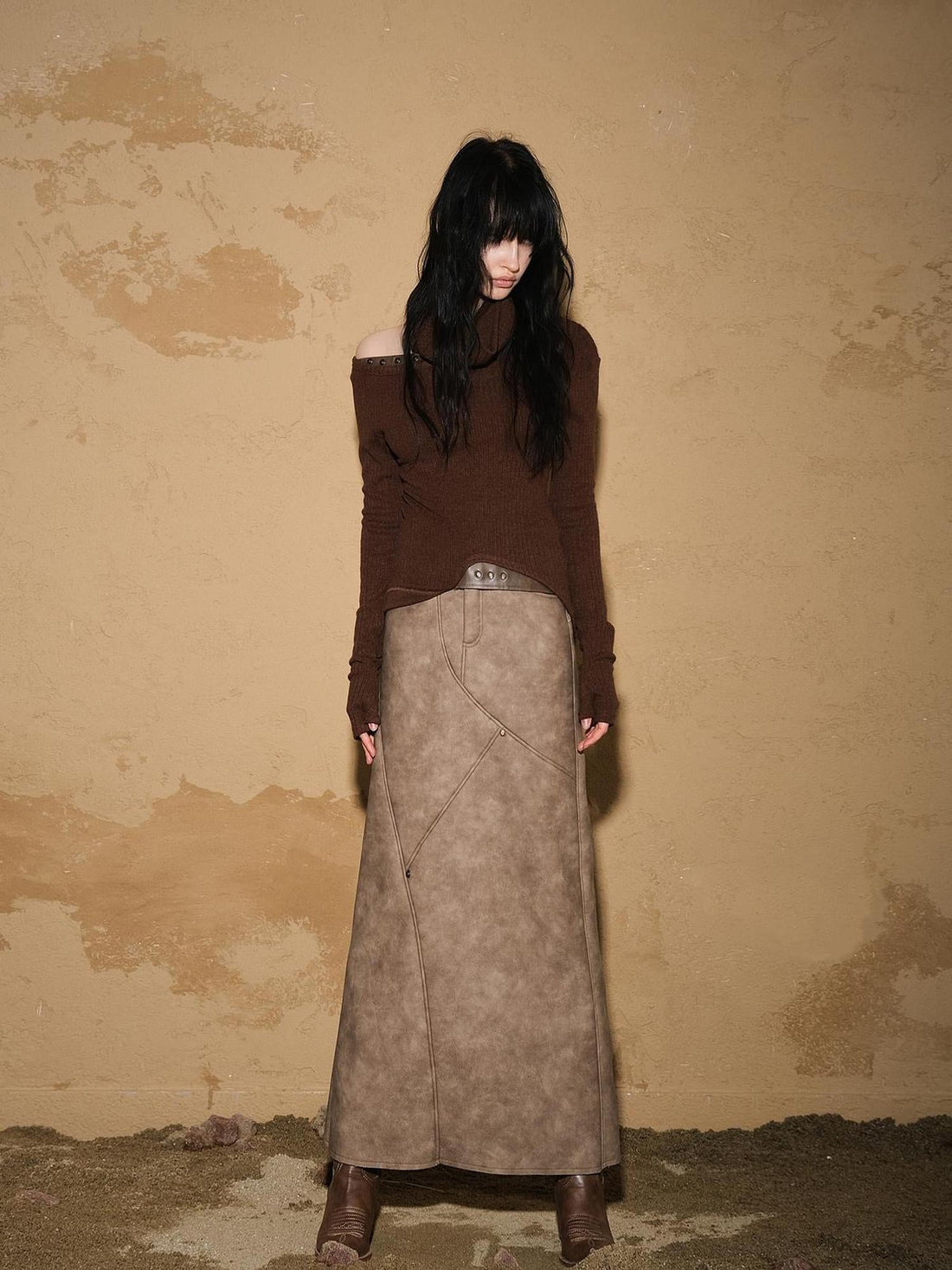 UpdateNN NORTH NODE Astro Inspired Faux Fur Skirt