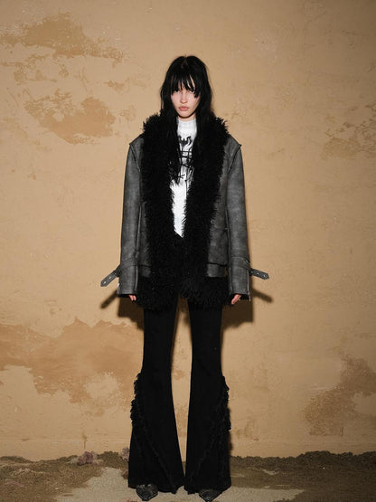 UpdateNN NORTH NODE Astro Patchwork Leather Jacket