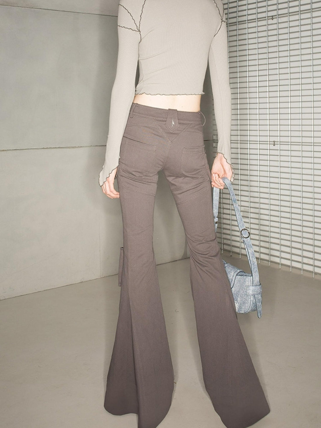 UpdateNN NORTH NODE Astrological Retro Workwear Flared Trousers 2023 Aw