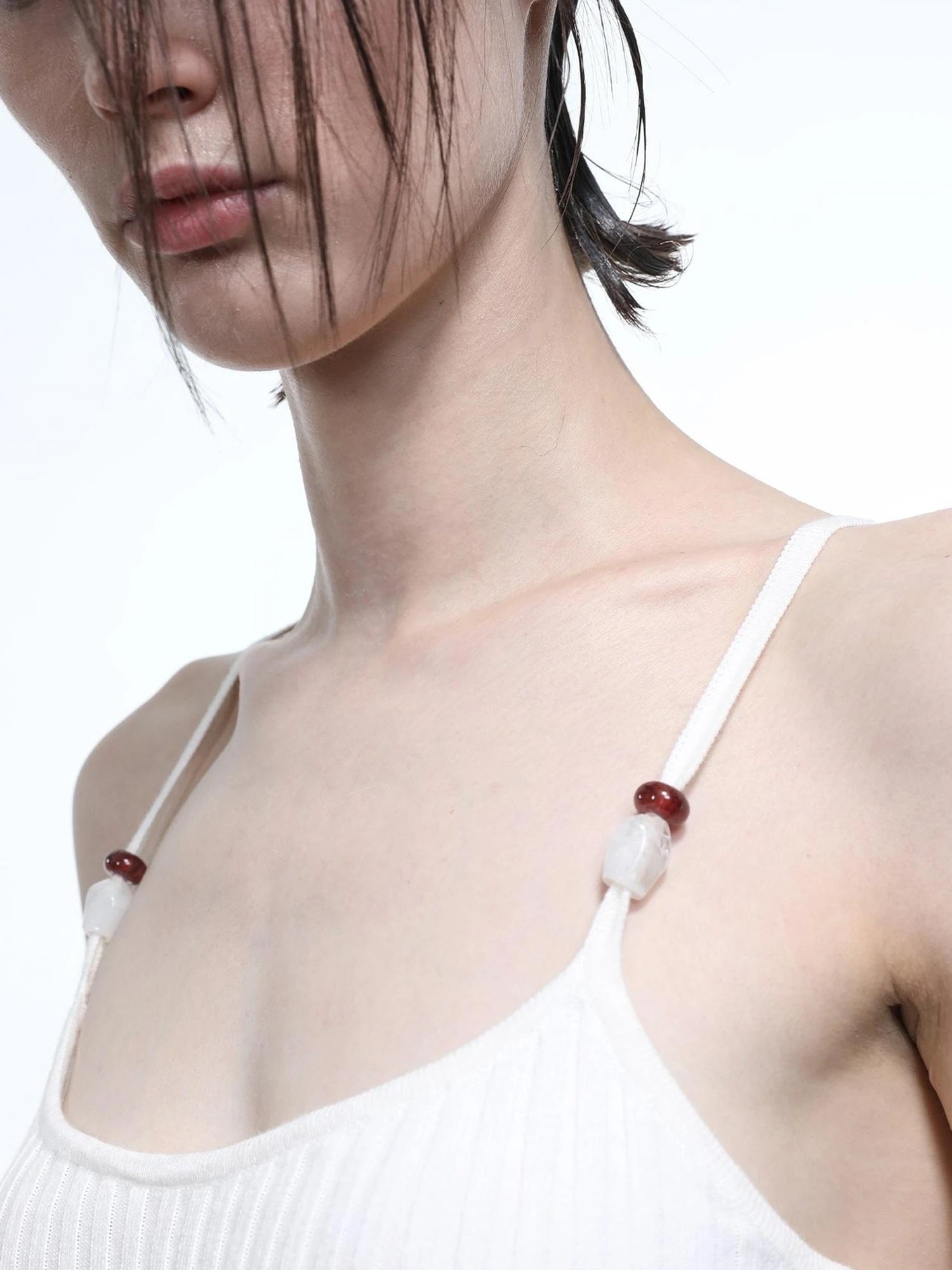 Crescent Moon Beaded Knit Halter Set