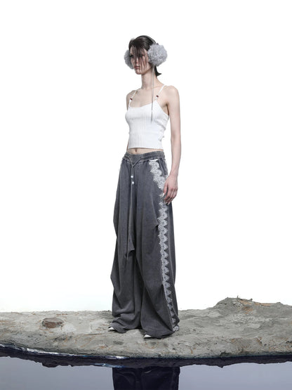 Crescent Moon Beaded Knit Halter Set