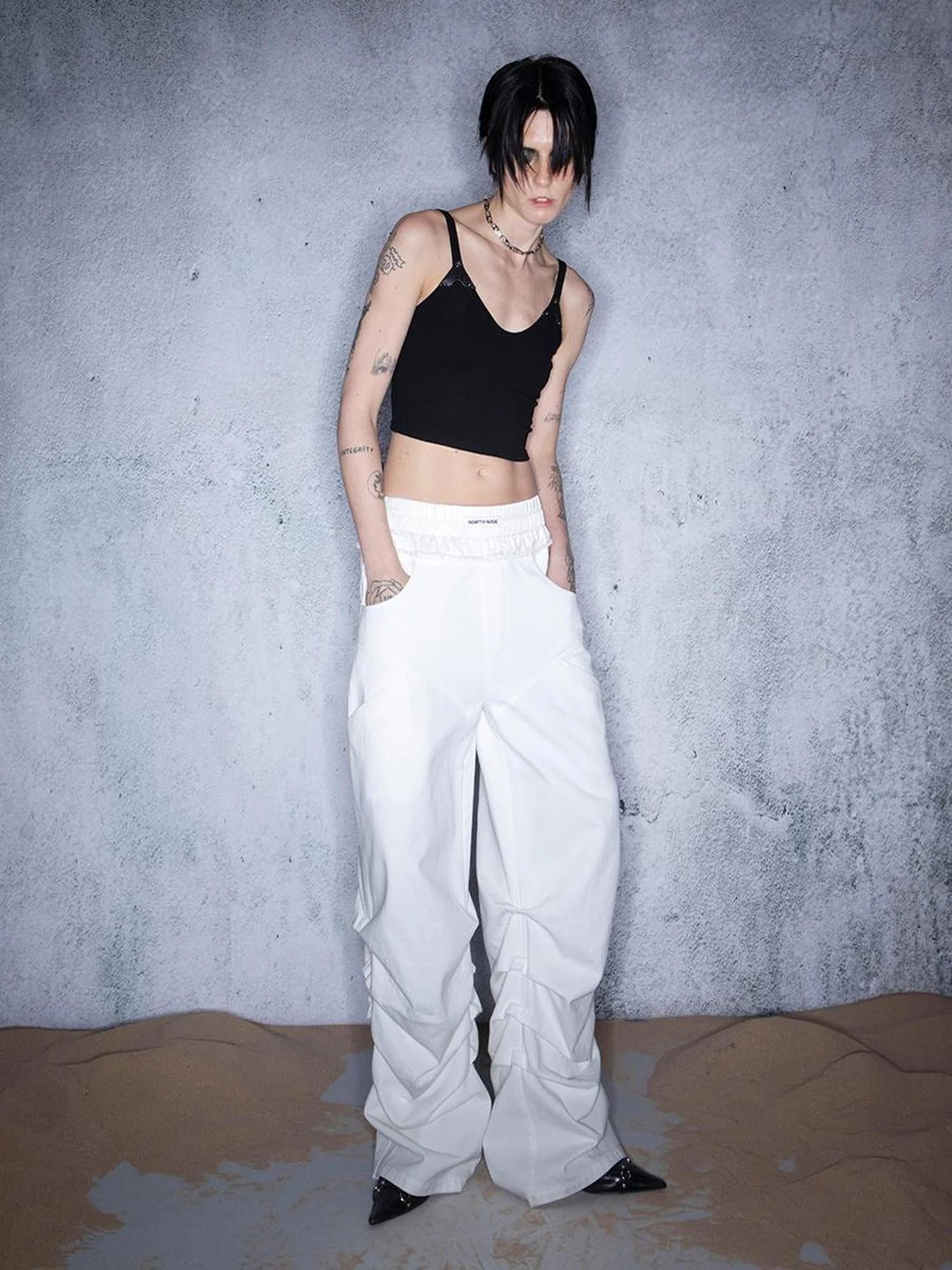 Ember Glow Dawn Multi Color Patchwork Slip Top