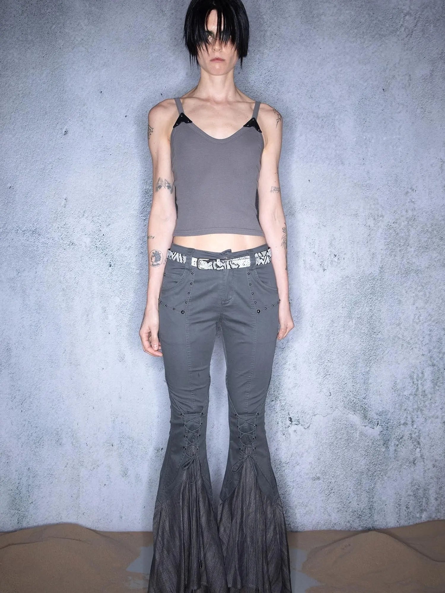 Ember Glow Dawn Multi Color Patchwork Slip Top