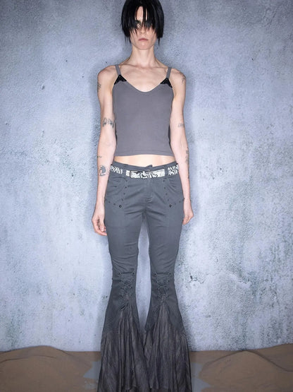 Ember Glow Dawn Multi Color Patchwork Slip Top