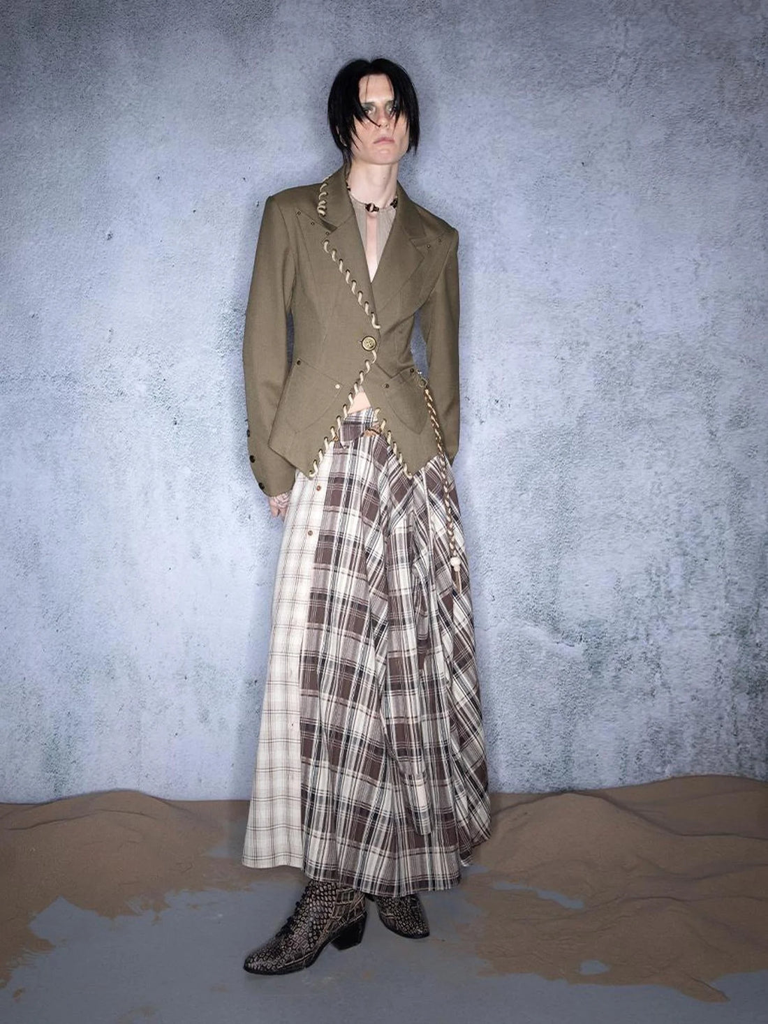 Emberglow Dawn Nomadic Tassel Tie Tailored Blazer