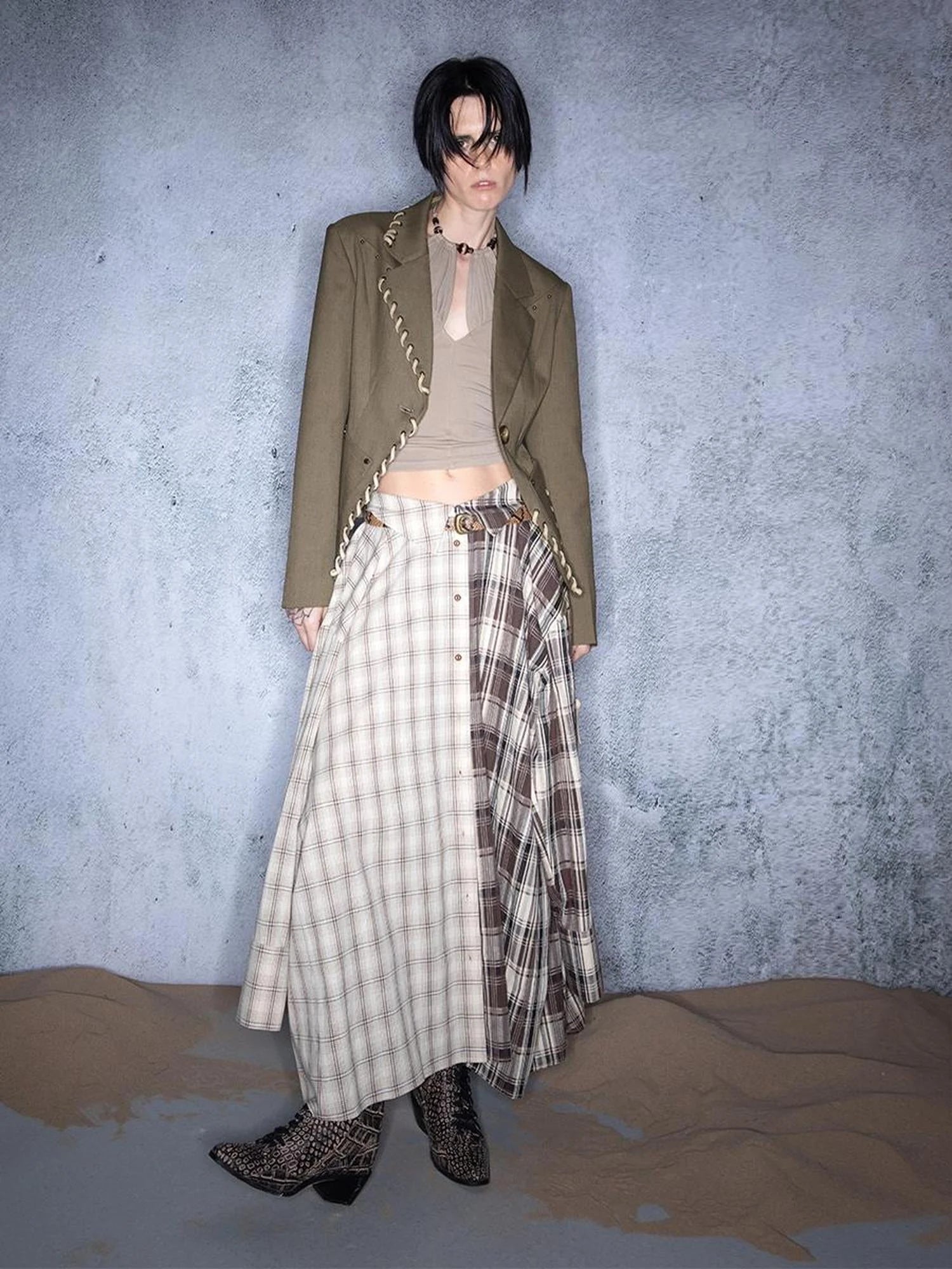 Emberglow Dawn Nomadic Tassel Tie Tailored Blazer