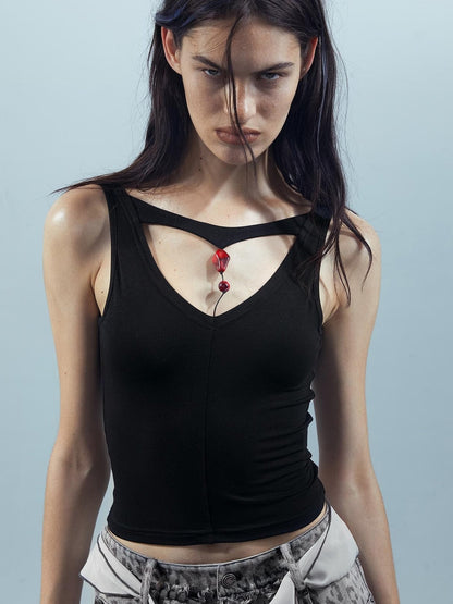 UpdateNN NORTH NODE Ethereal Modal Beaded Camisole For Summer