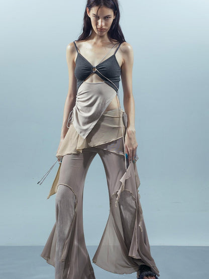UpdateNN NORTH NODE Ethereal Threads Woven Mirage Beaded Camisole