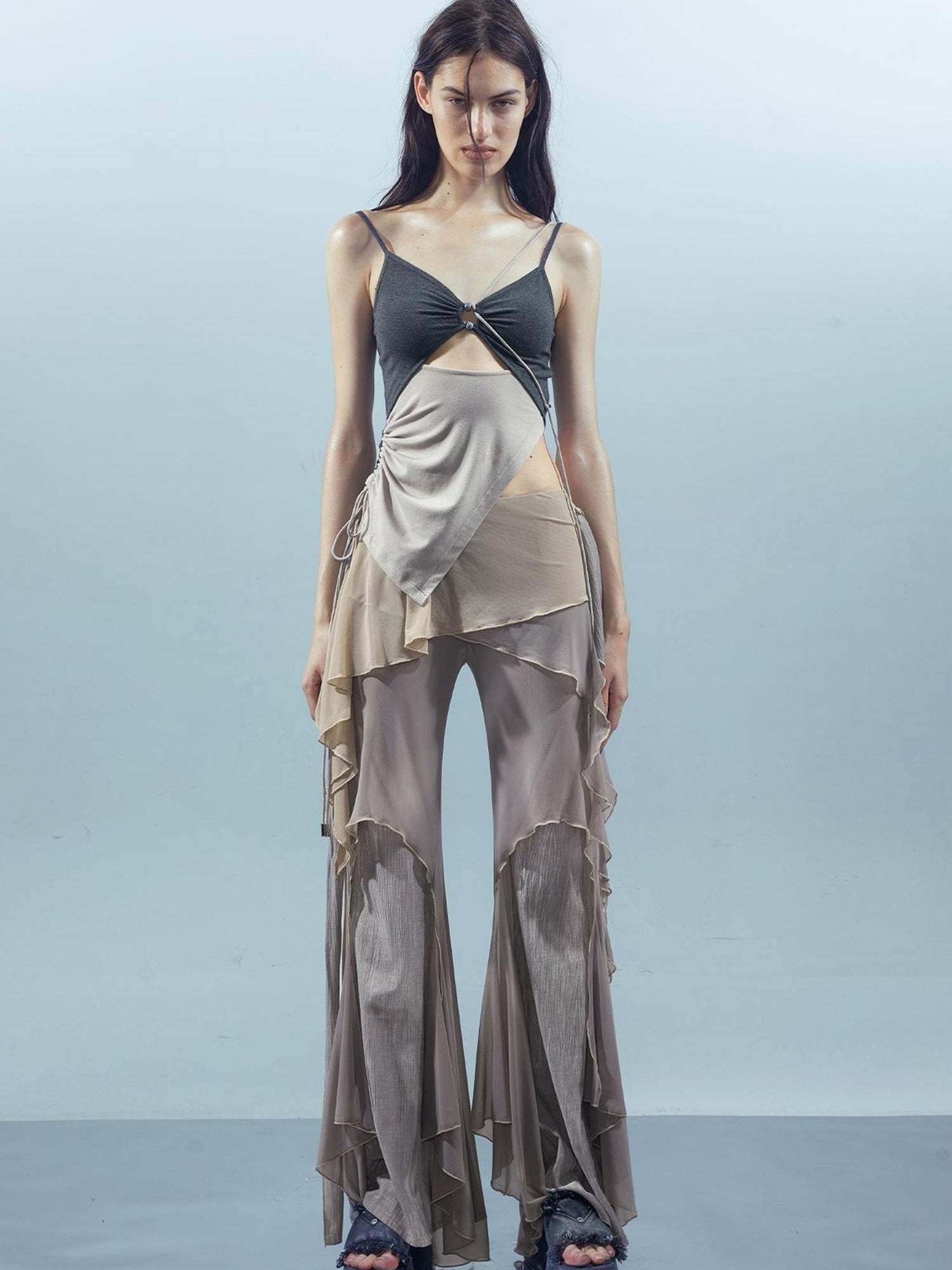 UpdateNN NORTH NODE Ethereal Threads Woven Mirage Beaded Camisole