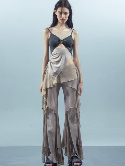 UpdateNN NORTH NODE Ethereal Threads Woven Mirage Beaded Camisole