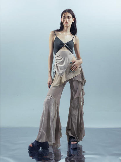 UpdateNN NORTH NODE Ethereal Threads Woven Mirage Beaded Camisole