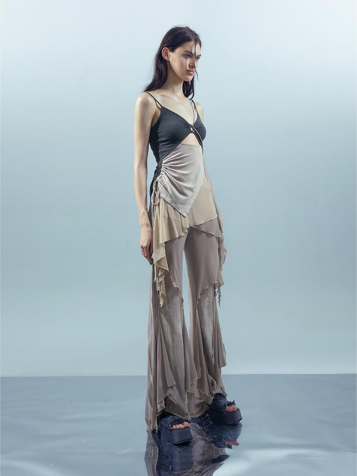 UpdateNN NORTH NODE Ethereal Threads Woven Mirage Beaded Camisole