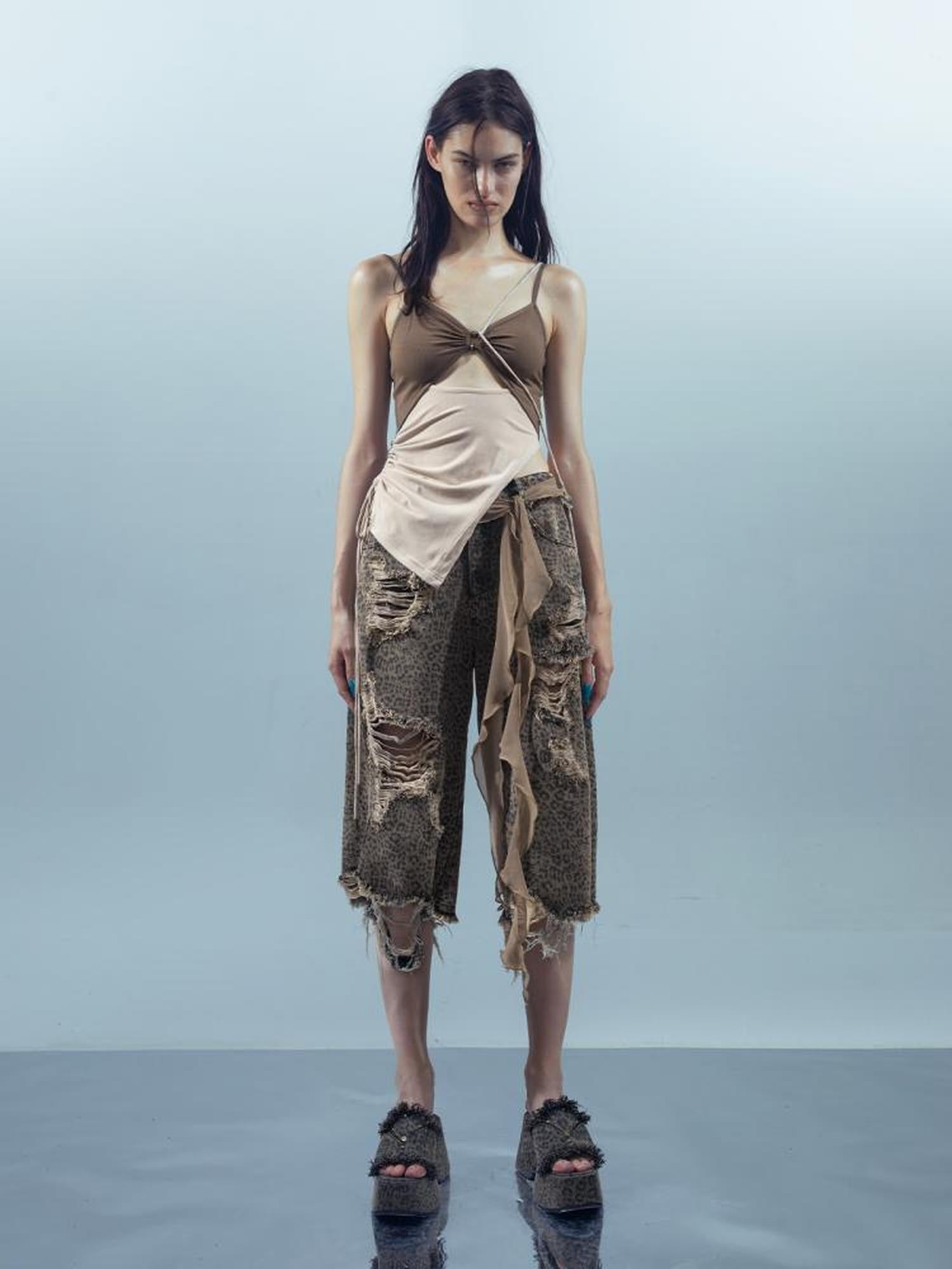 UpdateNN NORTH NODE Ethereal Threads Woven Mirage Beaded Camisole