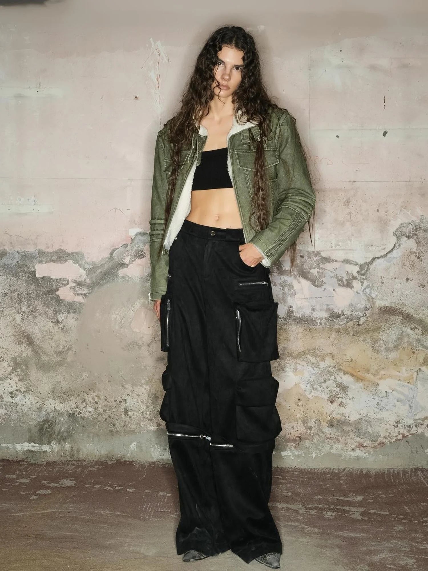 Faux Fur Shearling Short Coat