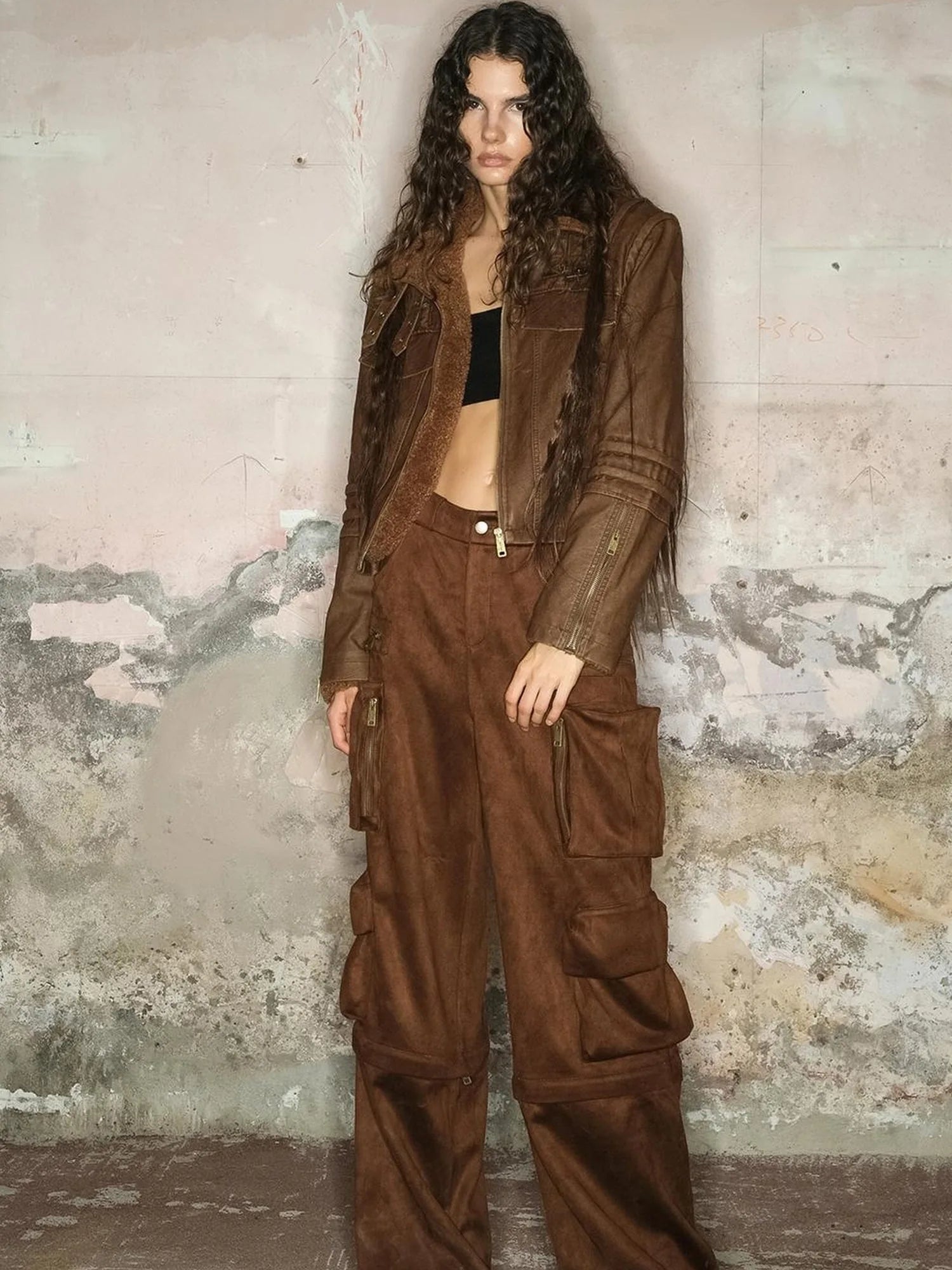 Faux Fur Shearling Short Coat