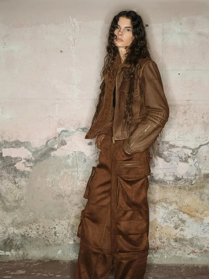 Faux Fur Shearling Short Coat