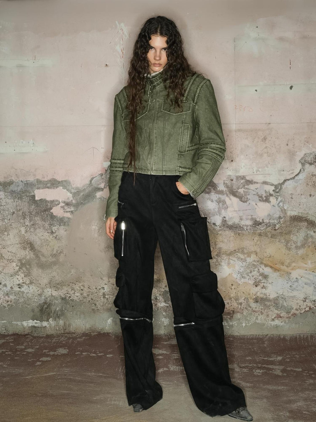 UpdateNN NORTH NODE Faux Fur Shearling Short Coat