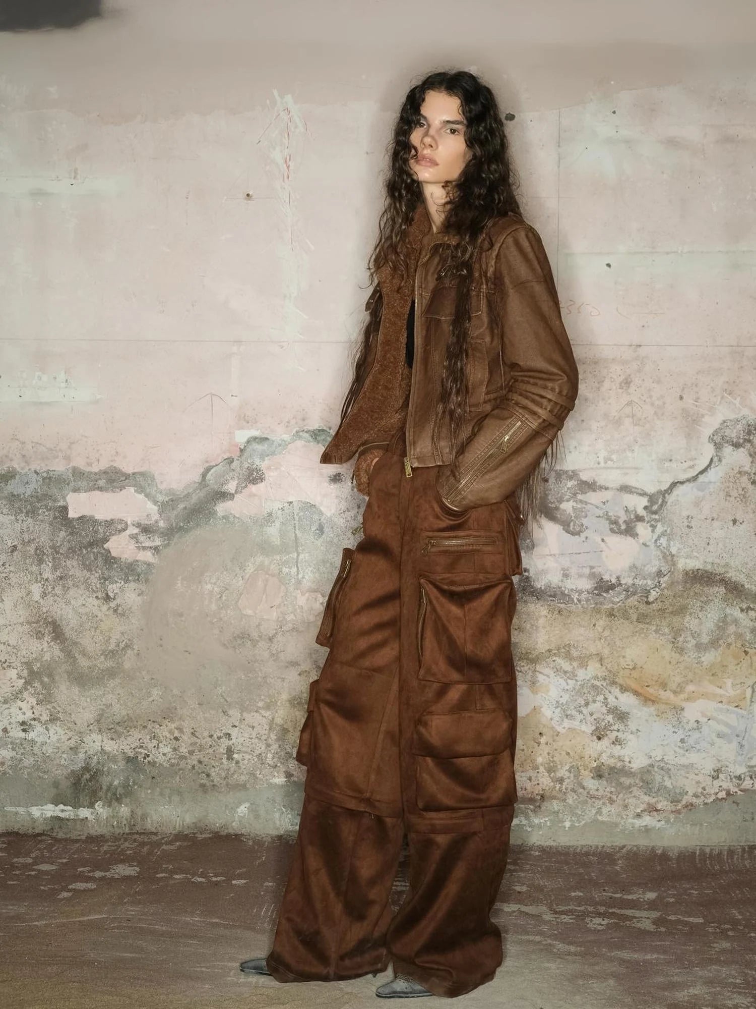 Faux Fur Shearling Short Coat