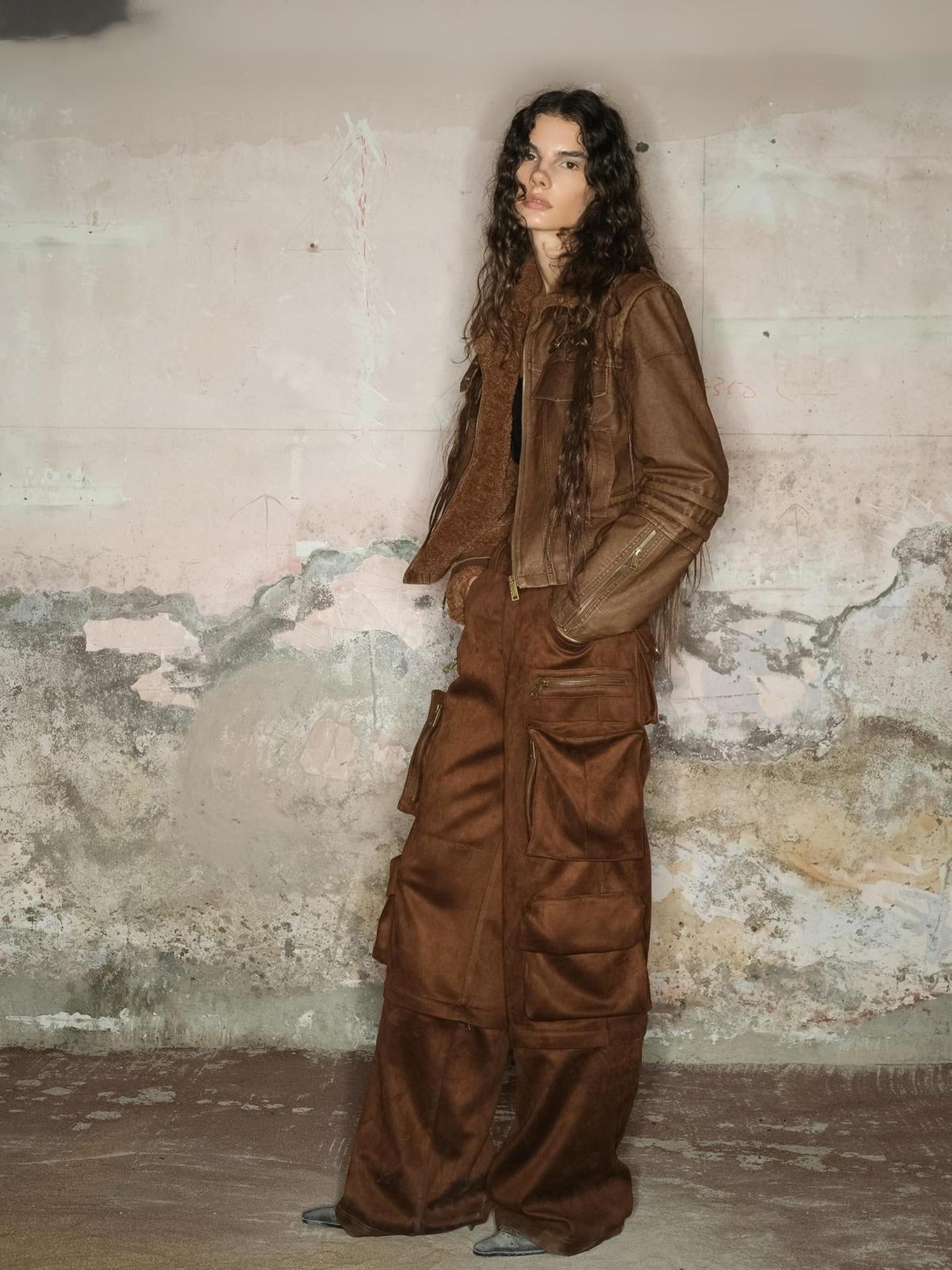 UpdateNN NORTH NODE Faux Fur Shearling Short Coat