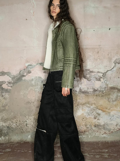 UpdateNN NORTH NODE Faux Fur Shearling Short Coat