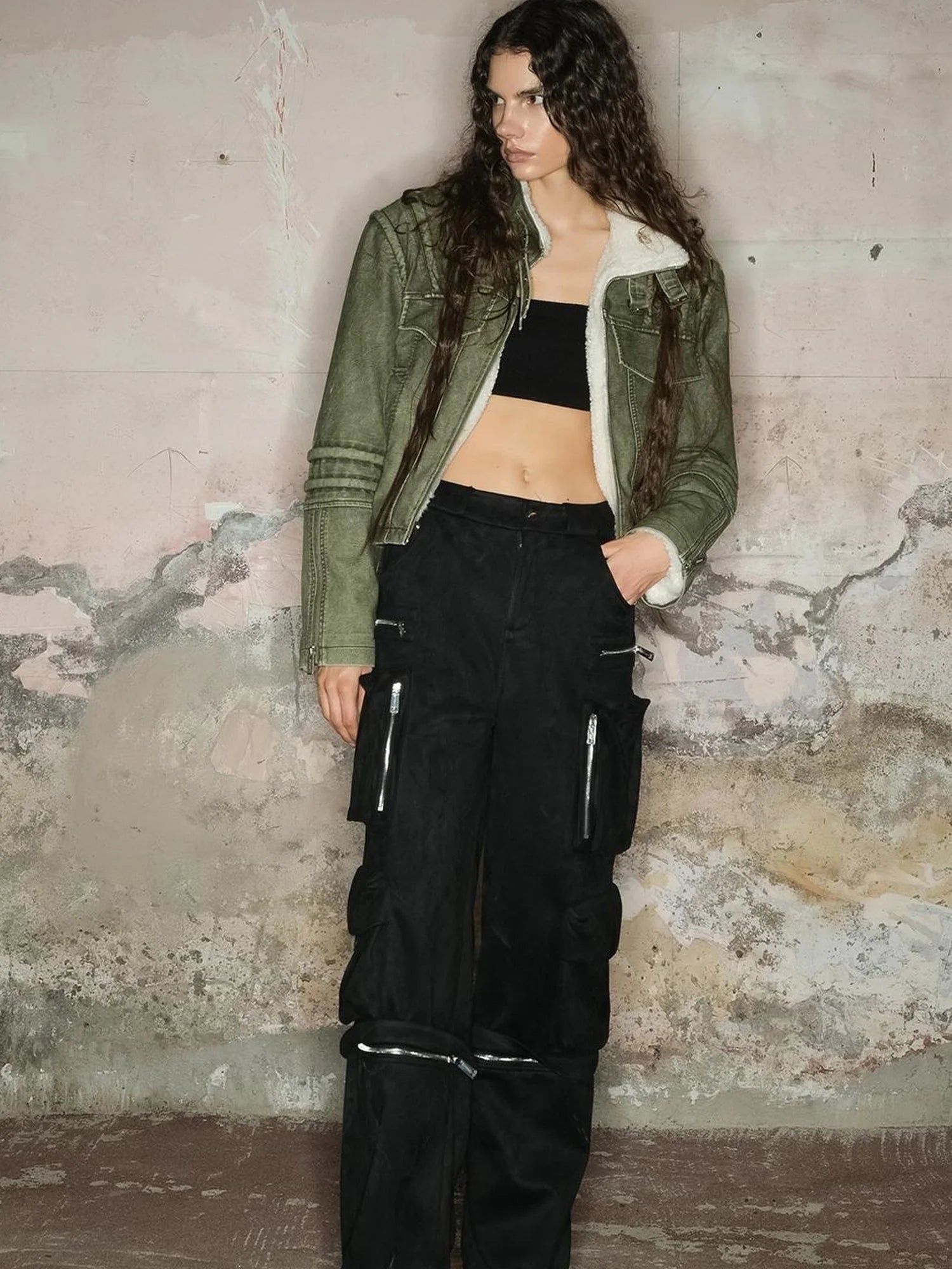 Faux Fur Shearling Short Coat