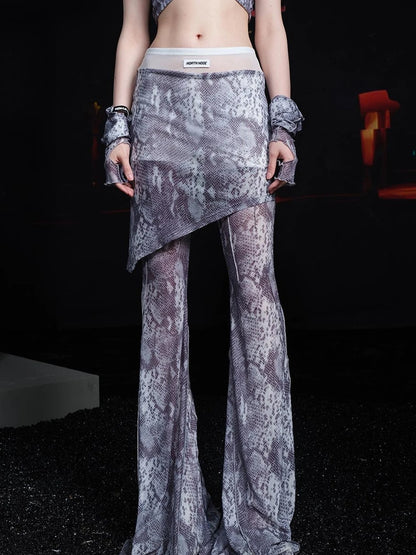 Flared High Waist Tailored Culottes