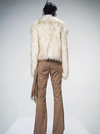 UpdateNN NORTH NODE Gradient Patch Fur Short Coat
