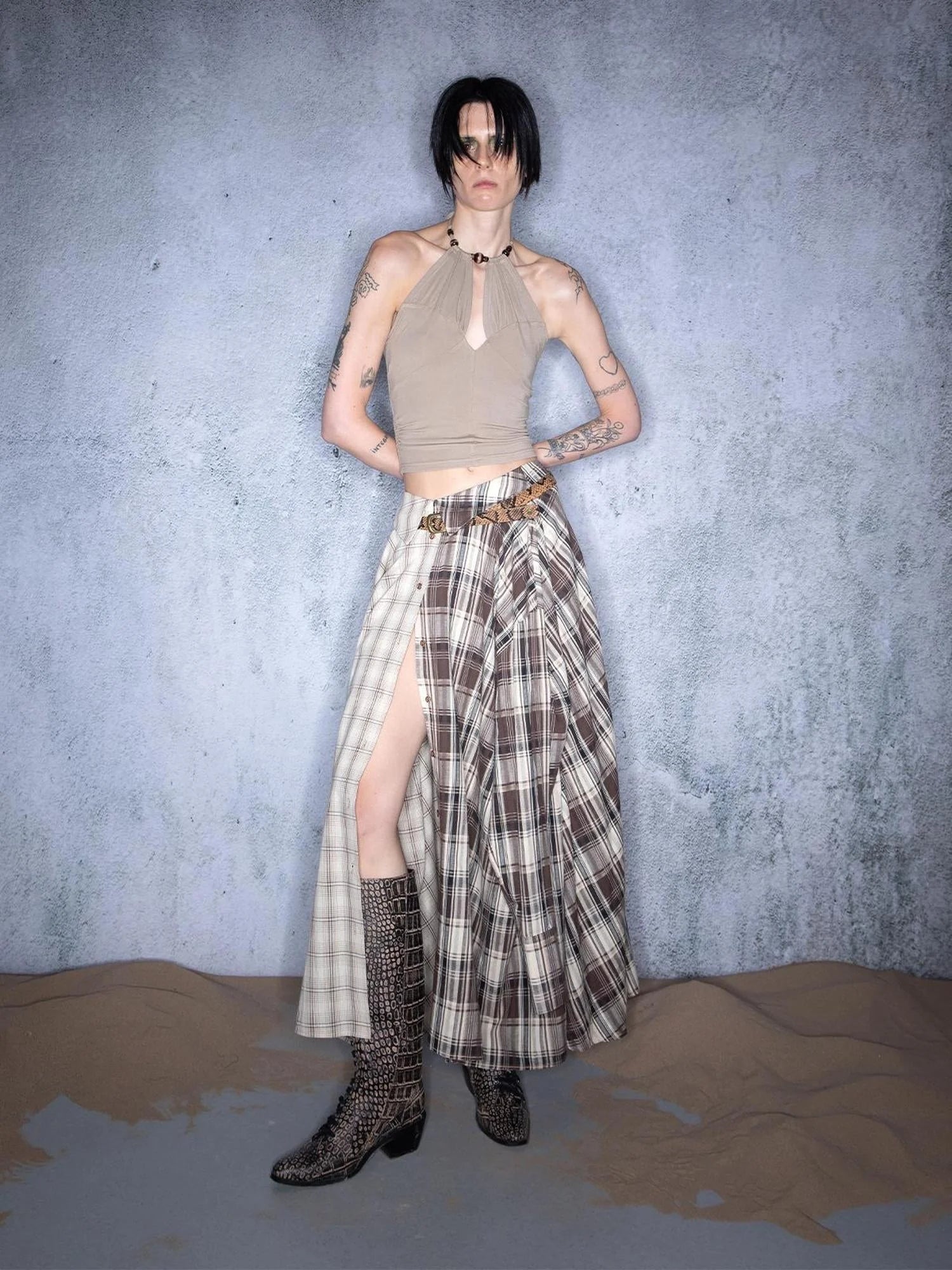 Heartwild Flash Beaded Modal Halter Top