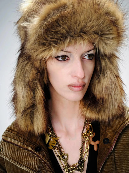 Hermit Earflap Snow Trapper Hat