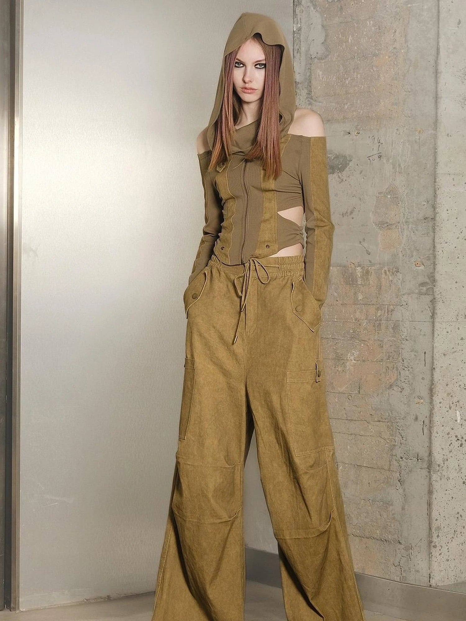 High Quality Drawstring Parachute Pants