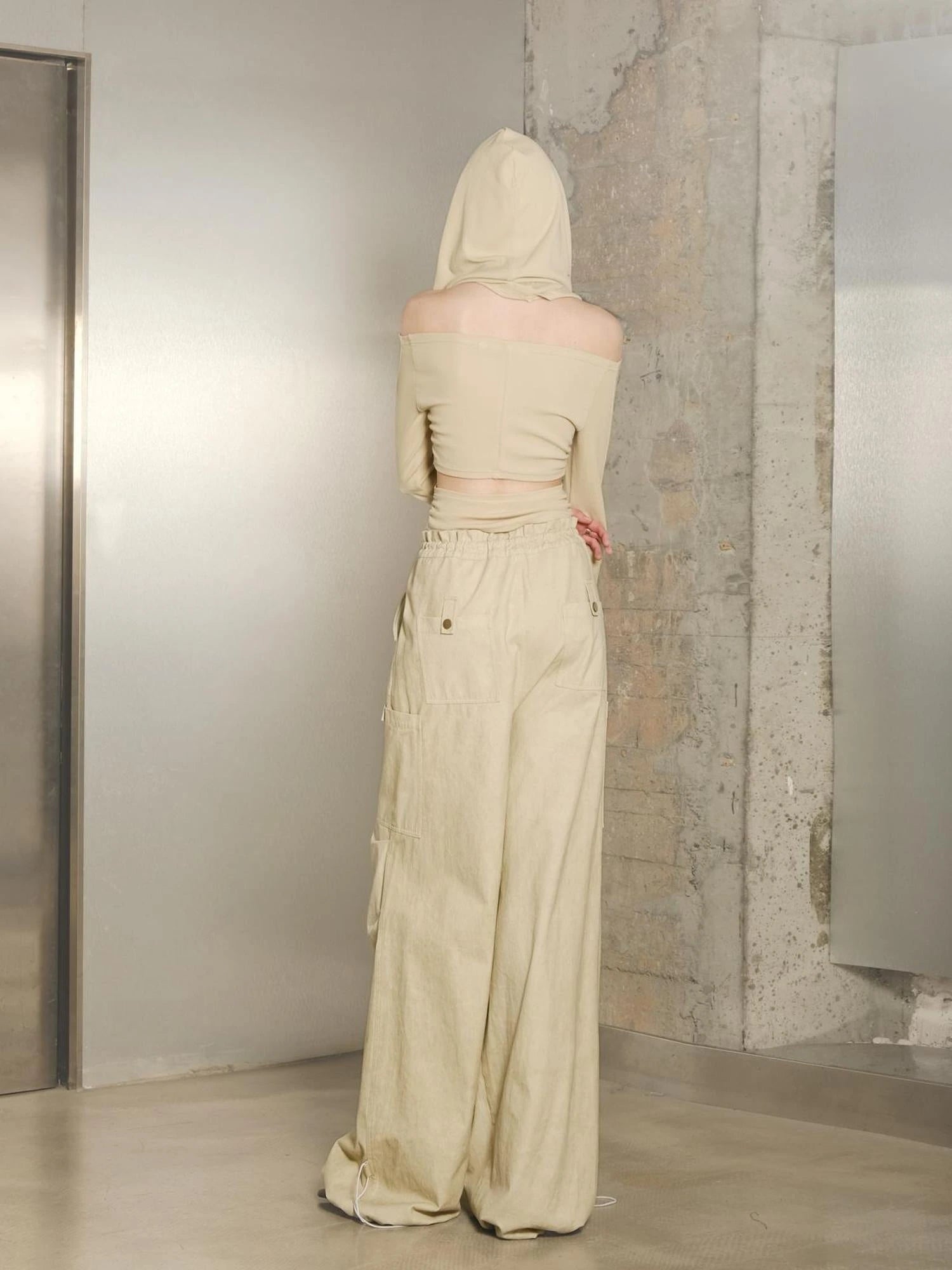 High Quality Drawstring Parachute Pants