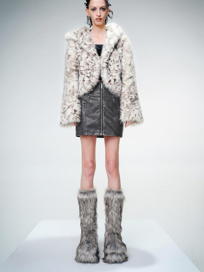 UpdateNN NORTH NODE Hooded Plush Fleece Jacket With Crystal Velvet Lining