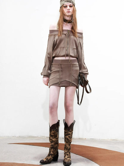UpdateNN NORTH NODE Mid Calf Camo Rivet Combat Boots