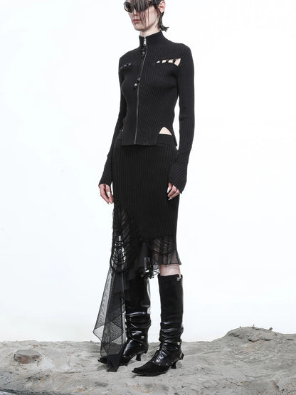 Moon Priestess Stacked Heel Boots