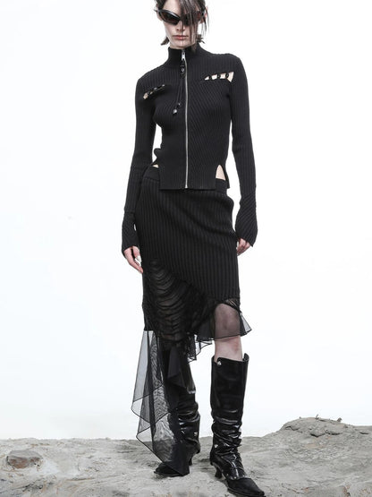 Moon Priestess Stacked Heel Boots