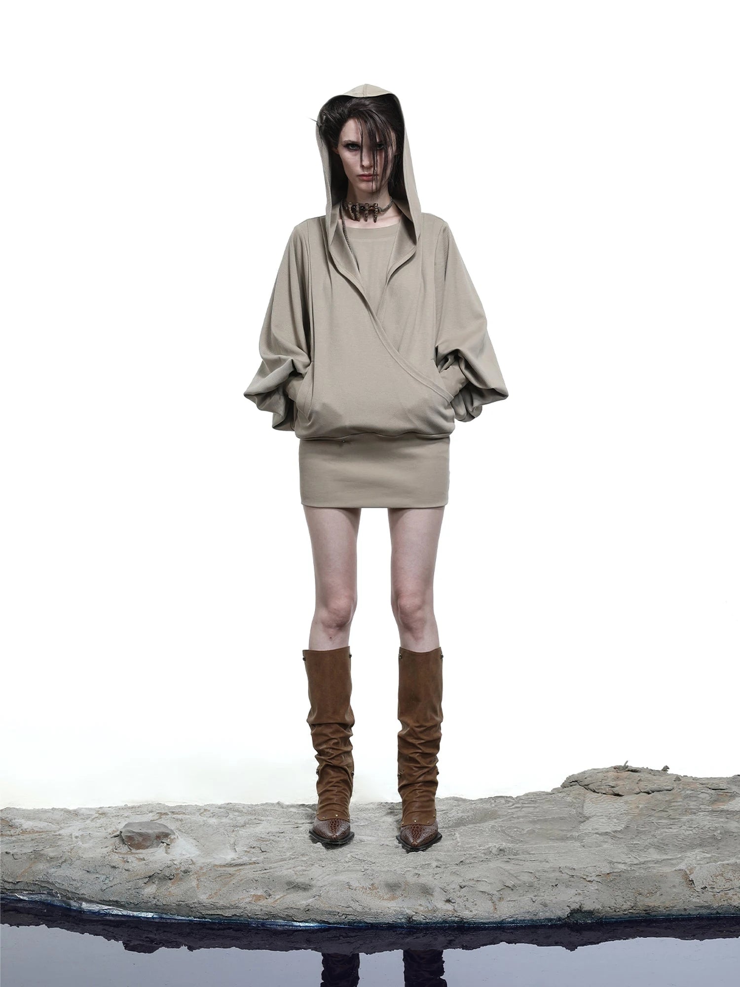 Moon Priestess Stacked Heel Boots