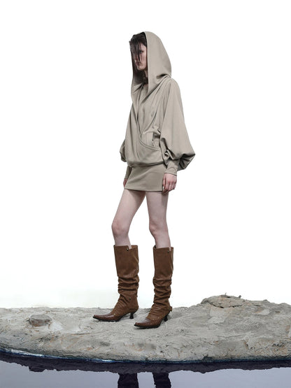 Moon Priestess Stacked Heel Boots