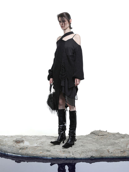 NN NORTH NODE Moon Priestess Stacked Heel Boots